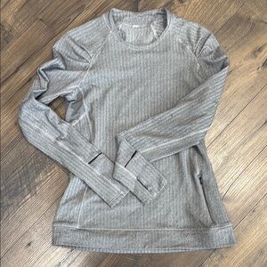 Gray Women's Long Sleeve Top
